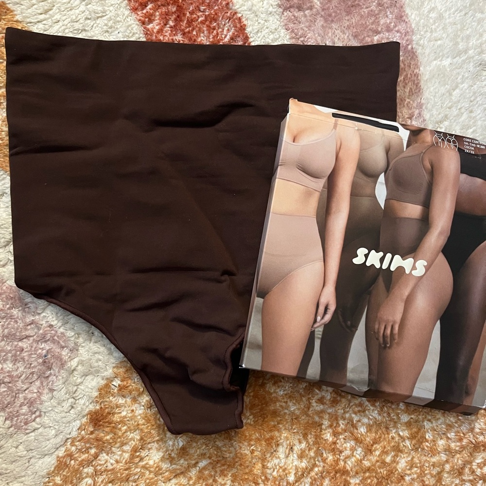 NEW Skims Core Control Thong in Cocoa 2X/3X